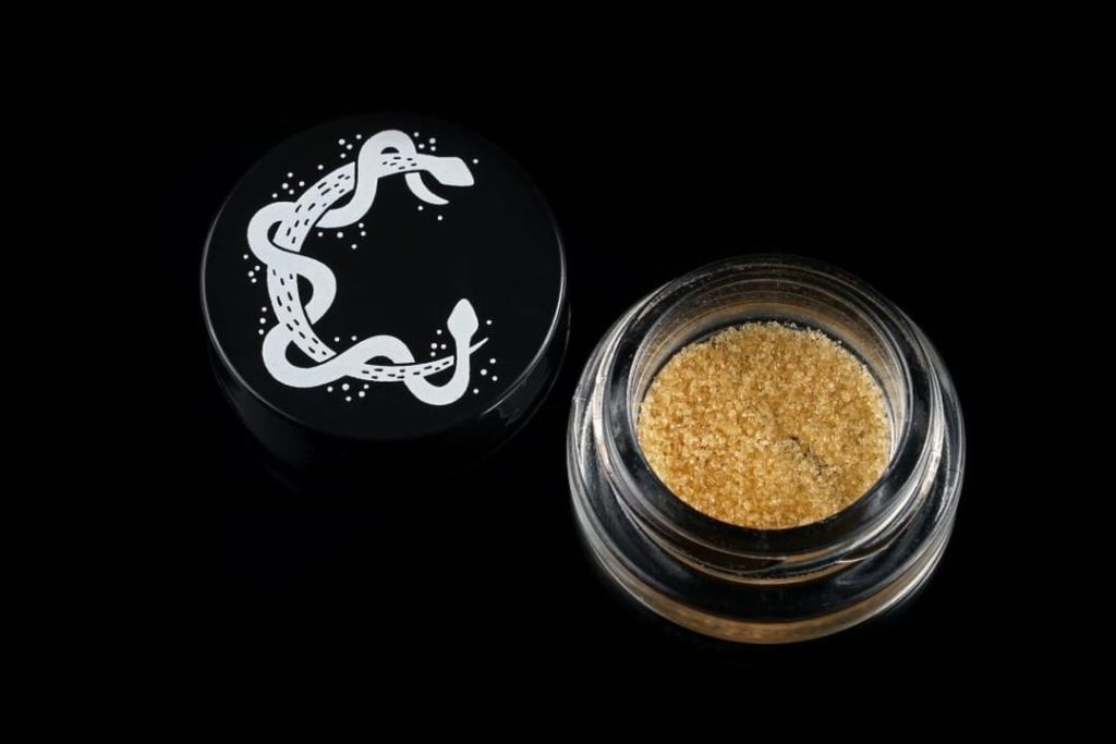constellation concentrate in glass jar with logo on top