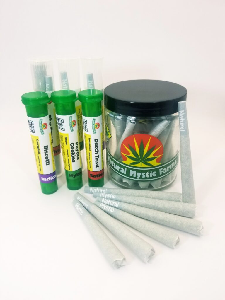 Photo of Natural Mystic Farms pre-roll products on cultivera market