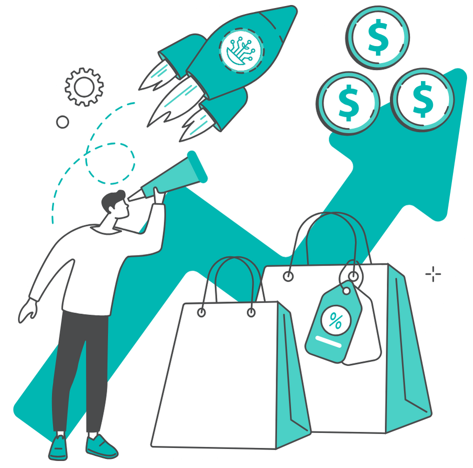 illustration representing cultivera helps dispensaries stand out with promos and discounts